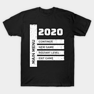 Life Difficulty 2020 - Which Option You Choose - Life In 2020 Video Games Inspiration Gift T-Shirt